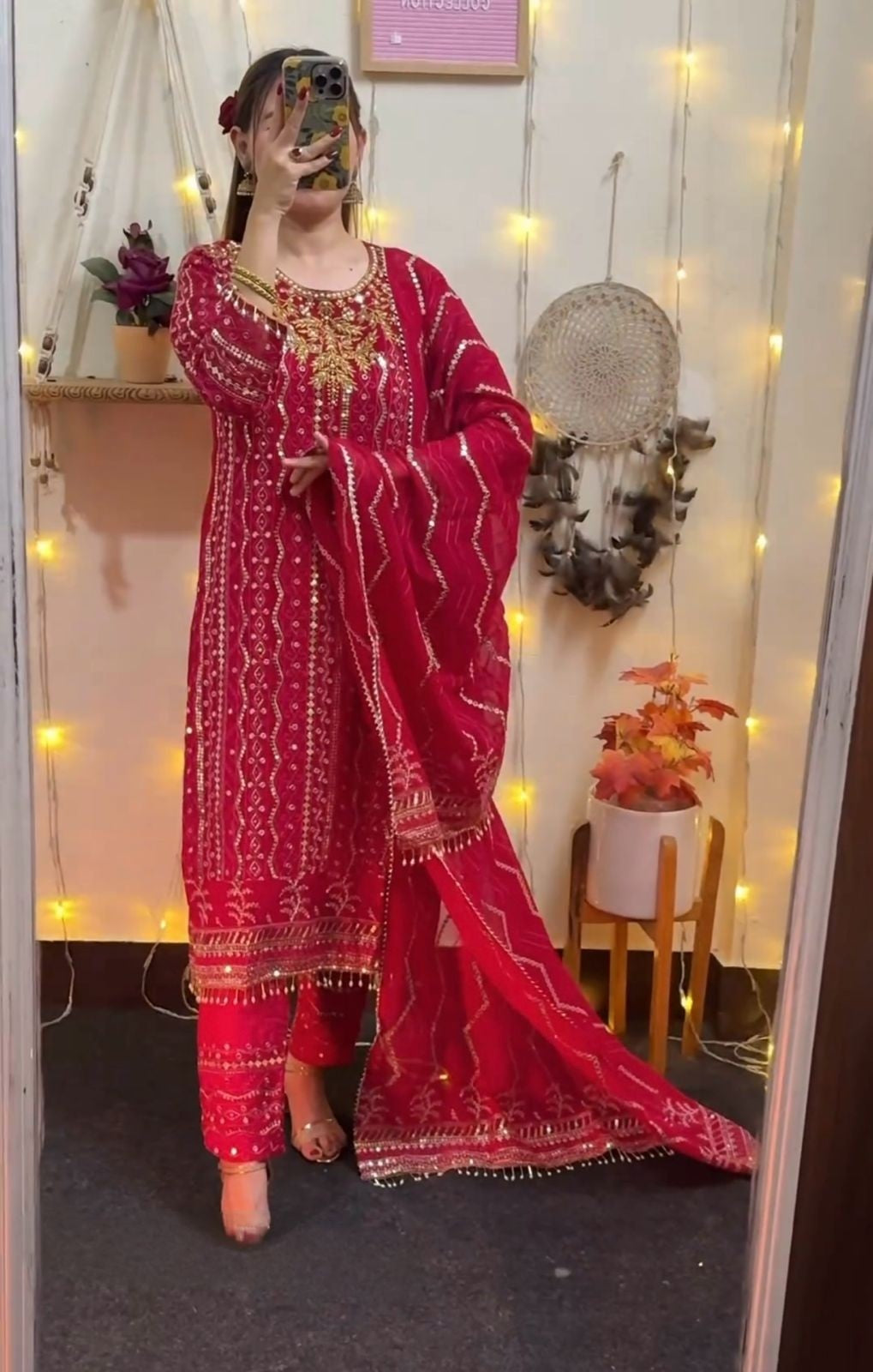 Beautiful embroidery work salwar suits